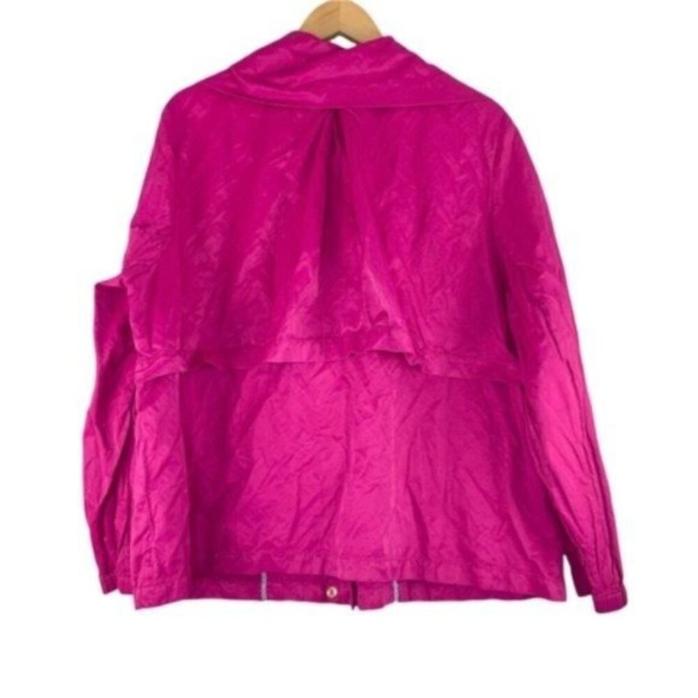 Talbots Fuschia Metallic Zip Front Jacket - Picture 6 of 6